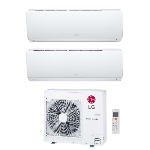 Immagine di LG DUALCOOL Libero Smart Climatizzatore a parete dual split inverter Wi-Fi bianco | unità esterna R32 8.8 kW unità interne 9000+9000 BTU MU5R30.U36A0+EZ[09|09]CSN.CSJ1
