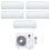 Immagine di LG DUALCOOL Libero Smart Climatizzatore a parete penta split inverter Wi-Fi bianco | unità esterna R32 8.8 kW unità interne 9000+9000+9000+9000+9000 BTU MU5R30.U36A0+EZ[09|09|09|09|09]CSN.CSJ1