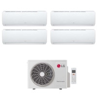 Immagine di LG DUALCOOL Libero Smart Climatizzatore a parete quadri split inverter Wi-Fi bianco | unità esterna R32 7.9 kW unità interne 7000+7000+7000+7000 BTU MU4R27.U24A0+MS[07|07|07|07]EZ.NSJ