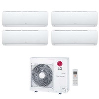 Immagine di LG DUALCOOL Libero Smart Climatizzatore a parete quadri split inverter Wi-Fi bianco | unità esterna R32 8.8 kW unità interne 7000+7000+7000+9000 BTU MU5R30.U36A0+MS[07|07|07]EZ.NSJ+EZ[09]CSN.CSJ1