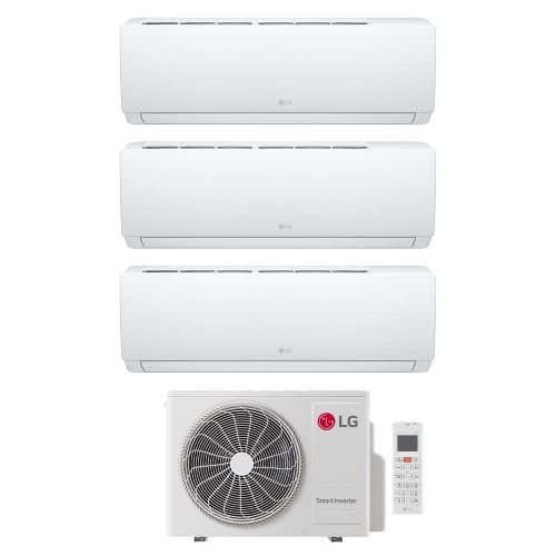 Immagine di LG DUALCOOL Libero Smart Climatizzatore a parete trial split inverter Wi-Fi bianco | unità esterna R32 7.9 kW unità interne 9000+9000+9000 BTU MU4R27.U24A0+EZ[09|09|09]CSN.CSJ1
