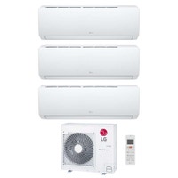 Immagine di LG DUALCOOL Libero Smart Climatizzatore a parete trial split inverter Wi-Fi bianco | unità esterna R32 8.8 kW unità interne 7000+7000+7000 BTU MU5R30.U36A0+MS[07|07|07]EZ.NSJ