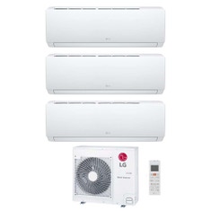 Immagine di LG DUALCOOL Libero Smart Climatizzatore a parete trial split inverter Wi-Fi bianco | unità esterna R32 8.8 kW unità interne 9000+9000+9000 BTU MU5R30.U36A0+EZ[09|09|09]CSN.CSJ1