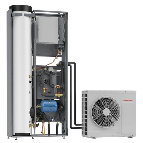 Immagine di Immergas Kit TRIO HYDRO 5 sistema ELECTRIC R32 Pompa di calore idronica con kit accessori con resistenza sanitario 1.5 kW 3.032432+3.032748