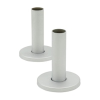 Immagine di Irsap kit da 2 copritubo L.7 cm, per installazione radiatori, finitura cromo satinato Cod.55 VALKITCOPTU7055