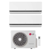 Immagine di LG DUALCOOL Deluxe Climatizzatore a parete dual split inverter Wi-Fi bianco | unità esterna R32 7.9 kW unità interne 9000+12000 BTU MU4R27.U24A0+H[09|12]S1DA.NS1