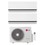 Immagine di LG DUALCOOL Deluxe Climatizzatore a parete dual split inverter Wi-Fi bianco | unità esterna R32 7.9 kW unità interne 9000+9000 BTU MU4R27.U24A0+H[09|09]S1DA.NS1