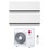 Immagine di LG DUALCOOL Deluxe Climatizzatore a parete dual split inverter Wi-Fi bianco | unità esterna R32 8.8 kW unità interne 9000+9000 BTU MU5R30.U36A0+H[09|09]S1DA.NS1