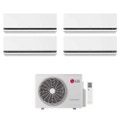 Immagine di LG DUALCOOL Deluxe Climatizzatore a parete quadri split inverter Wi-Fi bianco | unità esterna R32 7.9 kW unità interne 9000+9000+9000+9000 BTU MU4R27.U24A0+H[09|09|09|09]S1DA.NS1