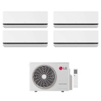 Immagine di LG DUALCOOL Deluxe Climatizzatore a parete quadri split inverter Wi-Fi bianco | unità esterna R32 7.9 kW unità interne 9000+9000+9000+12000 BTU MU4R27.U24A0+H[09|09|09|12]S1DA.NS1