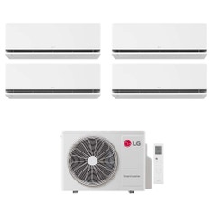 Immagine di LG DUALCOOL Deluxe Climatizzatore a parete quadri split inverter Wi-Fi bianco | unità esterna R32 7.9 kW unità interne 9000+9000+9000+9000 BTU MU4R27.U24A0+H[09|09|09|09]S1DA.NS1