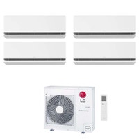 Immagine di LG DUALCOOL Deluxe Climatizzatore a parete quadri split inverter Wi-Fi bianco | unità esterna R32 8.8 kW unità interne 9000+9000+9000+12000 BTU MU5R30.U36A0+H[09|09|09|12]S1DA.NS1