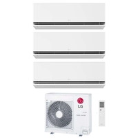 Immagine di LG DUALCOOL Deluxe Climatizzatore a parete trial split inverter Wi-Fi bianco | unità esterna R32 8.8 kW unità interne 9000+9000+12000 BTU MU5R30.U36A0+H[09|09|12]S1DA.NS1