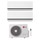 LG DUALCOOL Premium Climatizzatore a parete dual split inverter Wi-Fi bianco | unità esterna R32 7.9 kW unità interne 9000+9000 BTU MU4R27.U24A0+H[09|09]S1PA.NS1