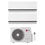Immagine di LG DUALCOOL Premium Climatizzatore a parete dual split inverter Wi-Fi bianco | unità esterna R32 7.9 kW unità interne 9000+9000 BTU MU4R27.U24A0+H[09|09]S1PA.NS1