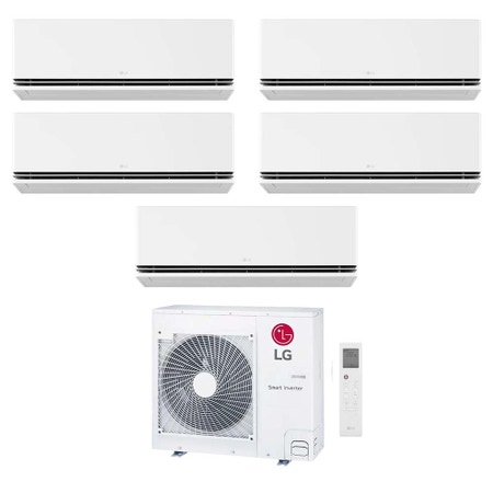 Immagine di LG DUALCOOL Premium Climatizzatore a parete penta split inverter Wi-Fi bianco | unità esterna R32 8.8 kW unità interne 9000+9000+9000+9000+9000 BTU MU5R30.U36A0+H[09|09|09|09|09]S1PA.NS1