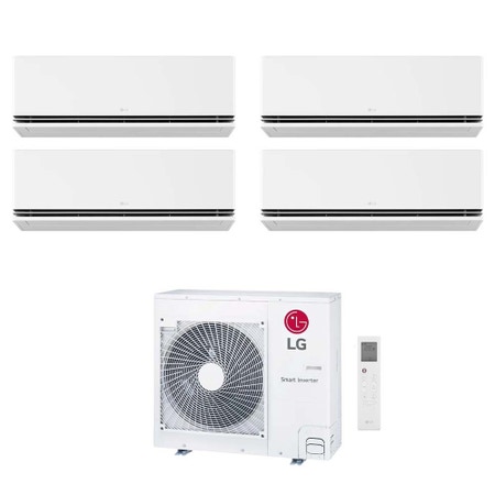 Immagine di LG DUALCOOL Premium Climatizzatore a parete quadri split inverter Wi-Fi bianco | unità esterna R32 8.8 kW unità interne 9000+9000+9000+9000 BTU MU5R30.U36A0+H[09|09|09|09]S1PA.NS1