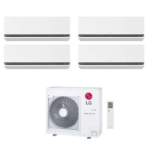 Immagine di LG DUALCOOL Premium Climatizzatore a parete quadri split inverter Wi-Fi bianco | unità esterna R32 8.8 kW unità interne 9000+9000+9000+9000 BTU MU5R30.U36A0+H[09|09|09|09]S1PA.NS1