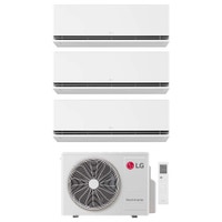 Immagine di LG DUALCOOL Premium Climatizzatore a parete trial split inverter Wi-Fi bianco | unità esterna R32 7 kW unità interne 9000+9000+12000 BTU MU4R25.U24A0+H[09|09|12]S1PA.NS1