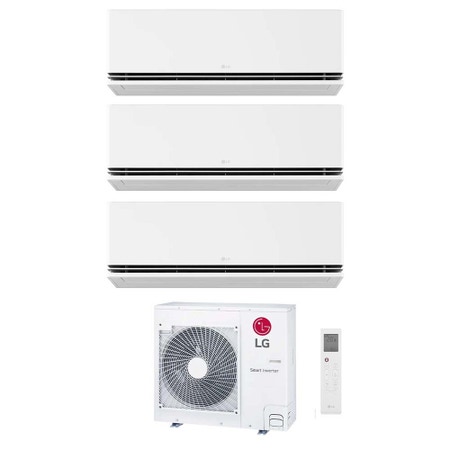 Immagine di LG DUALCOOL Premium Climatizzatore a parete trial split inverter Wi-Fi bianco | unità esterna R32 8.8 kW unità interne 9000+9000+9000 BTU MU5R30.U36A0+H[09|09|09]S1PA.NS1