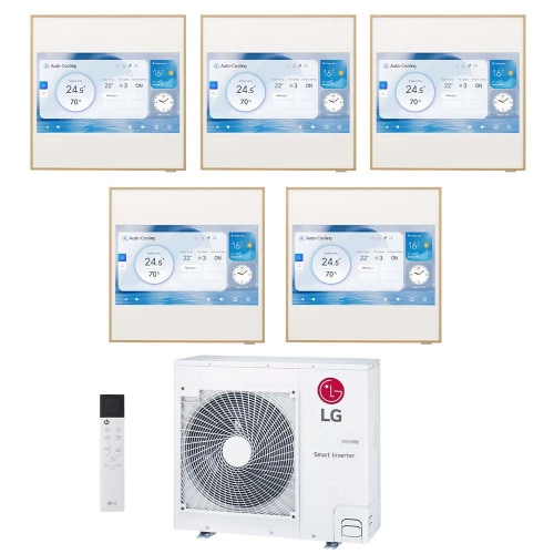 Immagine di LG ARTCOOL Gallery LCD Climatizzatore a parete penta split inverter Wi-Fi | unità esterna R32 8.8 kW unità interne 9000+9000+9000+9000+9000 BTU MU5R30.U36A0+A[09|09|09|09|09]GA2N.EEU