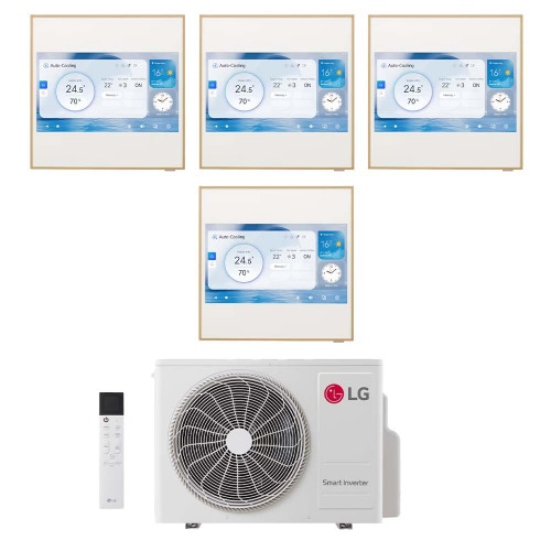 Immagine di LG ARTCOOL Gallery LCD Climatizzatore a parete quadri split inverter Wi-Fi | unità esterna R32 7 kW unità interne 9000+9000+9000+9000 BTU MU4R25.U24A0+A[09|09|09|09]GA2N.EEU