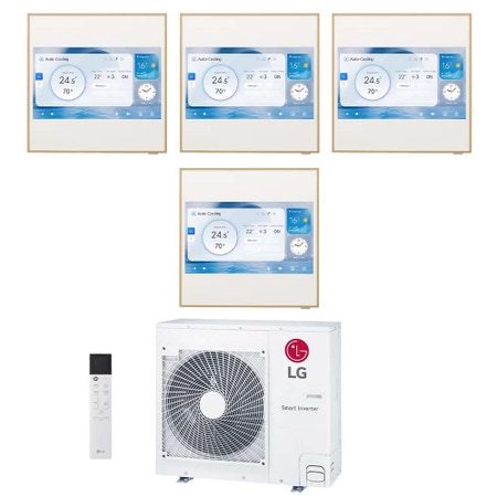 Immagine di LG ARTCOOL Gallery LCD Climatizzatore a parete quadri split inverter Wi-Fi | unità esterna R32 8.8 kW unità interne 9000+9000+9000+12000 BTU MU5R30.U36A0+A[09|09|09|12]GA2N.EEU