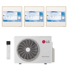 Immagine di LG ARTCOOL Gallery LCD Climatizzatore a parete trial split inverter Wi-Fi | unità esterna R32 7.9 kW unità interne 9000+9000+9000 BTU MU4R27.U24A0+A[09|09|09]GA2N.EEU