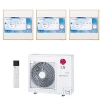 Immagine di LG ARTCOOL Gallery LCD Climatizzatore a parete trial split inverter Wi-Fi | unità esterna R32 8.8 kW unità interne 9000+9000+12000 BTU MU5R30.U36A0+A[09|09|12]GA2N.EEU
