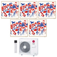 Immagine di LG ARTCOOL Gallery Photo Climatizzatore a parete penta split inverter Wi-Fi | unità esterna R32 8.8 kW unità interne 9000+9000+9000+9000+9000 BTU MU5R30.U36A0+A[09|09|09|09|09]GA1.NSE