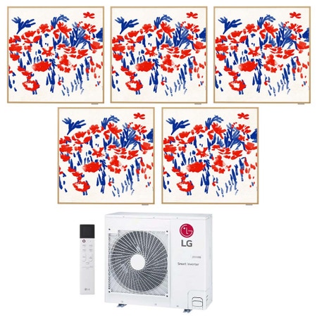 Immagine di LG ARTCOOL Gallery Photo Climatizzatore a parete penta split inverter Wi-Fi | unità esterna R32 8.8 kW unità interne 9000+9000+9000+9000+9000 BTU MU5R30.U36A0+A[09|09|09|09|09]GA1.NSE