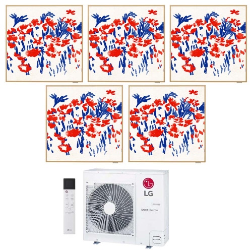 Immagine di LG ARTCOOL Gallery Photo Climatizzatore a parete penta split inverter Wi-Fi | unità esterna R32 8.8 kW unità interne 9000+9000+9000+9000+9000 BTU MU5R30.U36A0+A[09|09|09|09|09]GA1.NSE