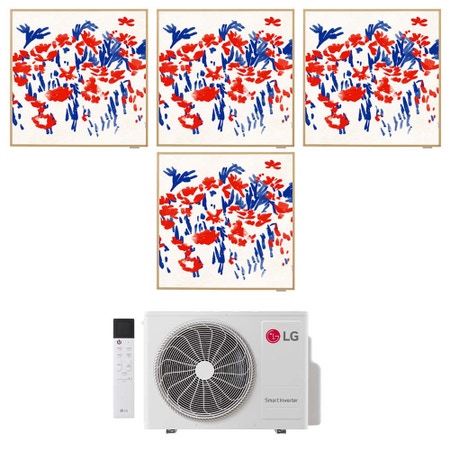 Immagine di LG ARTCOOL Gallery Photo Climatizzatore a parete quadri split inverter Wi-Fi | unità esterna R32 7.9 kW unità interne 9000+9000+9000+9000 BTU MU4R27.U24A0+A[09|09|09|09]GA1.NSE