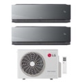 Immagine di LG ARTCOOL Mirror AI Air Climatizzatore a parete dual split inverter Wi-Fi mirror - finitura a specchio | unità esterna R32 7.9 kW unità interne 9000+9000 BTU MU4R27.U24A0+AA[09|09]SP.NS1