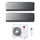 LG ARTCOOL Mirror AI Air Climatizzatore a parete dual split inverter Wi-Fi mirror - finitura a specchio | unità esterna R32 8.8 kW unità interne 9000+9000 BTU MU5R30.U36A0+AA[09|09]SP.NS1