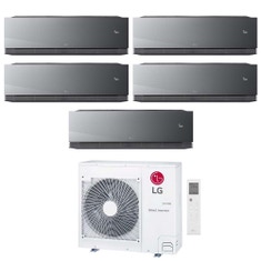 Immagine di LG ARTCOOL Mirror AI Air Climatizzatore a parete penta split inverter Wi-Fi mirror - finitura a specchio | unità esterna R32 8.8 kW unità interne 9000+9000+9000+9000+9000 BTU MU5R30.U36A0+AA[09|09|09|09|09]SP.NS1