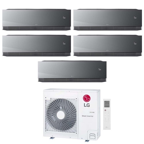 Immagine di LG ARTCOOL Mirror AI Air Climatizzatore a parete penta split inverter Wi-Fi mirror - finitura a specchio | unità esterna R32 8.8 kW unità interne 9000+9000+9000+9000+9000 BTU MU5R30.U36A0+AA[09|09|09|09|09]SP.NS1