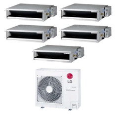 Immagine di LG Canalizzabile bassa prevalenza Climatizzatore canalizzabile penta split inverter | unità esterna R32 8.8 kW unità interne 9000+9000+9000+9000+9000 BTU MU5R30.U36A0+CL[09|09|09|09|09]F.N50