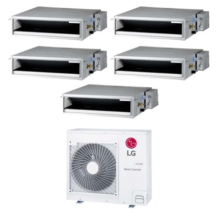Immagine di LG Canalizzabile bassa prevalenza Climatizzatore canalizzabile penta split inverter | unità esterna R32 8.8 kW unità interne 9000+9000+9000+9000+9000 BTU MU5R30.U36A0+CL[09|09|09|09|09]F.N50