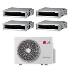 Immagine di LG Canalizzabile bassa prevalenza Climatizzatore canalizzabile quadri split inverter | unità esterna R32 7.9 kW unità interne 9000+9000+9000+9000 BTU MU4R27.U24A0+CL[09|09|09|09]F.N50