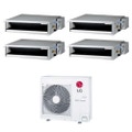 Immagine di LG Canalizzabile bassa prevalenza Climatizzatore canalizzabile quadri split inverter | unità esterna R32 8.8 kW unità interne 9000+9000+9000+9000 BTU MU5R30.U36A0+CL[09|09|09|09]F.N50
