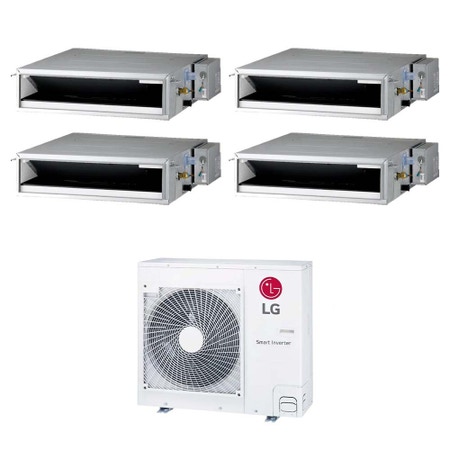 Immagine di LG Canalizzabile bassa prevalenza Climatizzatore canalizzabile quadri split inverter | unità esterna R32 8.8 kW unità interne 9000+9000+9000+9000 BTU MU5R30.U36A0+CL[09|09|09|09]F.N50
