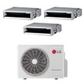 Immagine di LG Canalizzabile bassa prevalenza Climatizzatore canalizzabile trial split inverter | unità esterna R32 7 kW unità interne 9000+9000+9000 BTU MU4R25.U24A0+CL[09|09|09]F.N50
