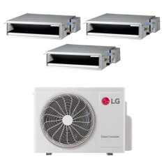 Immagine di LG Canalizzabile bassa prevalenza Climatizzatore canalizzabile trial split inverter | unità esterna R32 7.9 kW unità interne 9000+9000+9000 BTU MU4R27.U24A0+CL[09|09|09]F.N50