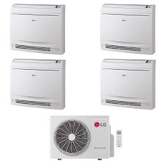 Immagine di LG CONSOLE Climatizzatore console da pavimento quadri split inverter Wi-Fi bianco | unità esterna R32 7 kW unità interne 9000+9000+9000+9000 BTU MU4R25.U24A0+UQ[09|09|09|09]F.NA0