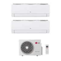 Immagine di LG DUALCOOL Libero Smart Climatizzatore a parete dual split inverter Wi-Fi bianco | unità esterna R32 4.1 kW unità interne 9000+12000 BTU MU2R15.018A0+EZ[09|12]CSN.CSJ1