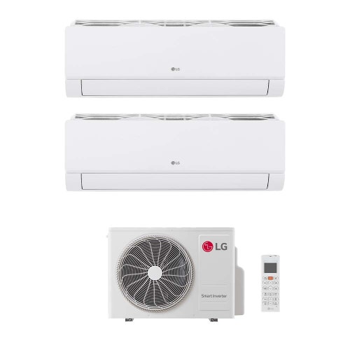 Immagine di LG DUALCOOL Libero Smart Climatizzatore a parete dual split inverter Wi-Fi bianco | unità esterna R32 4.7 kW unità interne 9000+9000 BTU MU2R17.U18A0+EZ[09|09]CSN.CSJ1