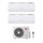LG DUALCOOL Libero Smart Climatizzatore a parete dual split inverter Wi-Fi bianco | unità esterna R32 5.3 kW unità interne 9000+9000 BTU MU3R19.U24A0+EZ[09|09]CSN.CSJ1