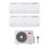Immagine di LG DUALCOOL Libero Smart Climatizzatore a parete dual split inverter Wi-Fi bianco | unità esterna R32 5.3 kW unità interne 9000+9000 BTU MU3R19.U24A0+EZ[09|09]CSN.CSJ1