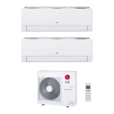 Immagine di LG DUALCOOL Libero Smart Climatizzatore a parete dual split inverter Wi-Fi bianco | unità esterna R32 8.8 kW unità interne 9000+9000 BTU MU5R30.U36A0+EZ[09|09]CSN.CSJ1